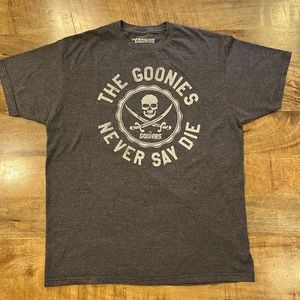 NWOT Goonies men’s T-shirt size large. “The Goonies Never Say Die” Never worn.